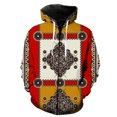 thumbnail image 1 of Sudadera con capucha y cremallera para hombre, estilo étnico, informal, divertida, de primavera, estilo Harajuku, con estampado 3D, de gran tamaño., 1 of 6