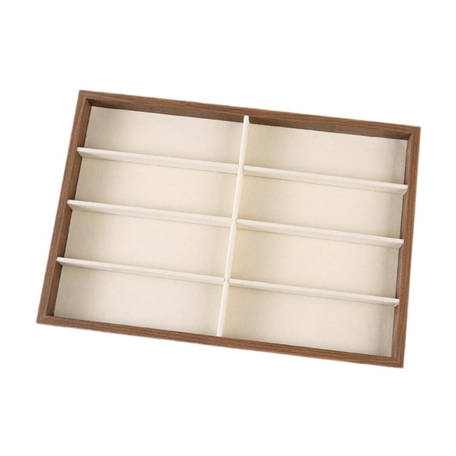 Bandeja expositora para gafas, estuche de almacenamiento para gafas multifuncional y ligero Cuadrícula blanca de 8