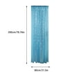thumbnail image 3 of Nkmbld Black Out Curtains 1PCS Christmas Snowflake Curtain Window Voile Drape Valance, 3 of 8
