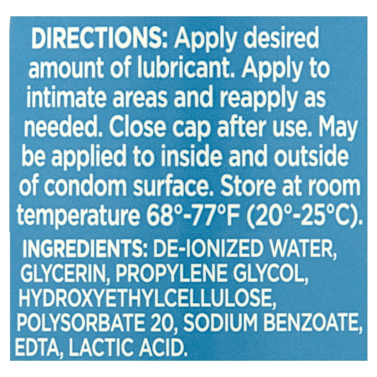 2 pack) Equate Personal Lubricant Jelly, 8 oz, Compare to K-Y Jelly  Personal Lubricant Ingredients - Walmart.com