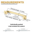 thumbnail image 5 of Goldenwarm Brushed Gold Cabinet Pulls 5inch Solid Kitchen Cabinet Handles 25 Pack, 5 of 6