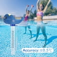 thumbnail image 3 of Muyoka Termómetro de piscina Boya flotante Termómetro de piscina con gran pantalla de lectura EZ Estilo de dibujos animados Temperatura del agua Tubo de ensayo Fahrenheit y Celsius Compatible para pis Muyoka Hogar, 3 of 7