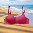 thumbnail image 4 of Hrsba Seamless Bra,Solid Color Classic Casual Push Up Breathable Soft Fabric Gentle Support Daily Bra for Women, 4 of 5