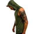 thumbnail image 2 of Fashnice Tee-Shirt Homme Couleur Unie Débardeur Doux Musculation Vert G, 2 of 3