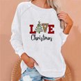 thumbnail image 1 of Qiopertar Mode Femmes Imprimé Col Rond Pull Manches Longues Blouse Confortable Chandail en Molleton Liquidation Livraison Gratuite à Moins de 5$ jusqu'à 90 % de Réduction, 1 of 6