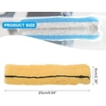 thumbnail image 2 of MECCANIXITY Microfiber Scrubber Replacement Head 9.84 Inch for Window Glass Marble Wall Home Bathroom, Yellow, 2 of 7