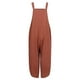 thumbnail image 5 of SAYOO Pantalones holgados para mujeres, pantalones de bolsillo de cuello cuadrado sin mangas SAYOO moda, 5 of 8