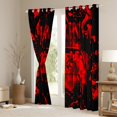thumbnail image 3 of Erosebridal Gamer Blackout Curtains Gaming Curtains & Drapes Gamer Room Decor,Video Game Console Gaming Window Curtains Red Black Tie Dye Window Treatments 2 Panels 38"Wx45"L, 3 of 6