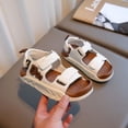 thumbnail image 1 of Summer Children's Shoes Girls Open Toe Sandals Velcro Soft Sole Non-slip Student Children's Beach Shoes, 1 of 6