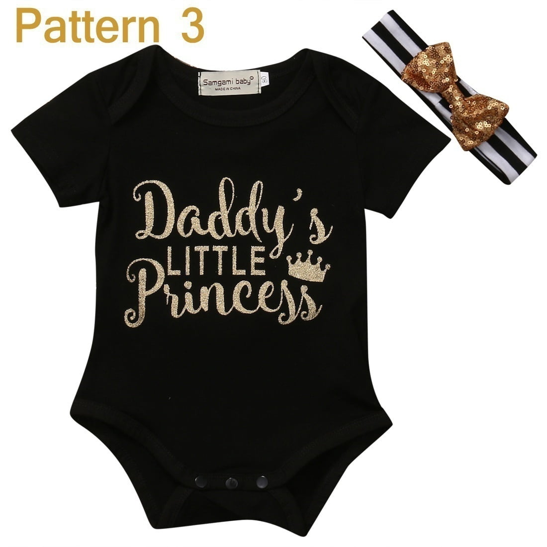Newborn Infant Baby Girl Romeper Jumpsuit Playsuit T-shirt Pants Outfits Clothes