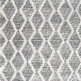 thumbnail image 1 of Ahgly Company Machine Washable Indoor Square Contemporary Dark White Beige Area Rugs, 7' Square, 1 of 7