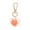Orange, variant on Keychain Pendant Fake Rose Decor Heart Shape Eternal Flower Stainless Clip Shoulder Bag Decoration Pendant Keyring Pendant
