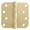 Gold, variant on 3 Pack 4'' Stainless Steel Ball Bearing Door Hinges, 4in x 4in Heavy-Duty Door Hinges with 5/8 inch Radius Corner for Exterior & Interior Doors (Gold)