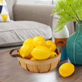 thumbnail image 4 of ZHAOCHENG Limones Artificiales, 7.6x5.3cm Tamaño Grande Limón Falso Vívido Plástico Limones Falsos Amarillo para Decoración Frutero Falso Hogar Cocina Mesa Armario Decoración de Fiesta Fotografía Prop, 4 of 5