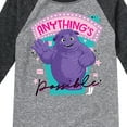 thumbnail image 3 of IF Movie - Blue Anything's Possible  - Toddler & Youth Raglan Graphic T-Shirt, 3 of 5