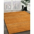 thumbnail image 3 of Ahgly Company Machine Washable Indoor Round Abstract Orange Red Area Rugs, 8' Round, 3 of 7