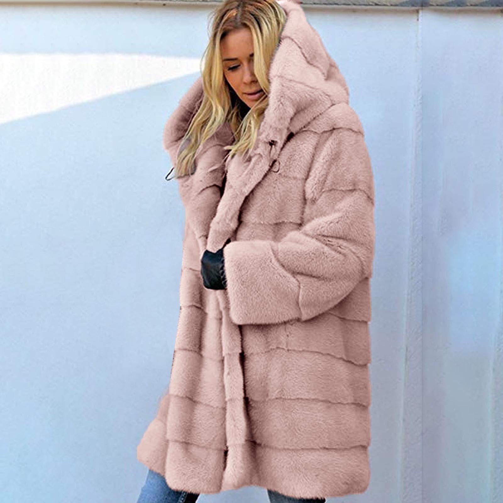 Women Winter Faux Fur Gilet Waistcoat Vest Jacket Sleeveless Long Coat Body Warmer Outwear Overcoat