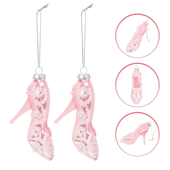 WHAMVOX High Heels Hanging Ornaments Pink Reusable Pendant Miss