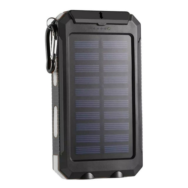 Flmtop Dual USB DIY Solar Power Bank Case Kits Battery Charger External Box Flashlight