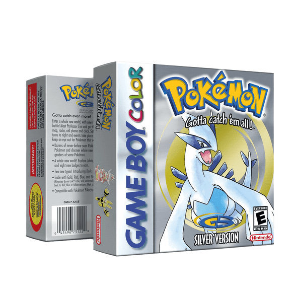 Pokémon Silver Versión Game Boy Nuevo En Caja Con Acrílico