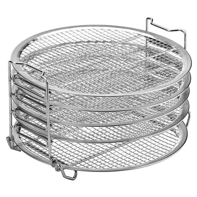 Stainless Steel Dehydrator Rack 5-layer Air Fryer Stand for Ninja Pressure Cooker Accessories Replacement for Ninja Foodi