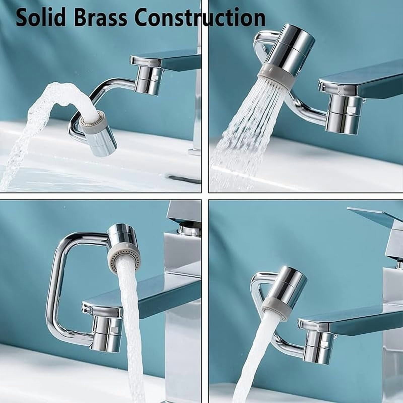 1080 °   Rotating Faucet Extender, Rotatable Faucet Aerator Extension, Heavy Duty Rotating Sink Extension, Rotatable Faucet Extension for Bathroom, Kitchen Sink (2Set)