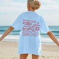 thumbnail image 1 of WILLBEST Women's Tshirts Personalised T Shirts Custom with Face Photos Text In Plus Size Casual Crew Neck Overcut Shoulders Loose Hoodies 4060, 1 of 6