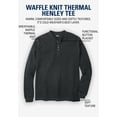 thumbnail image 3 of KingSize Men's Big & Tall Waffle-Knit Thermal Henley Tee, 3 of 6
