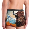thumbnail image 5 of Daiia Oil Painting Style Iceberg Yak Men's Underwear Boxer Briefs, Cotton Stretch Moisture-Wicking Underwear-Small, 5 of 9