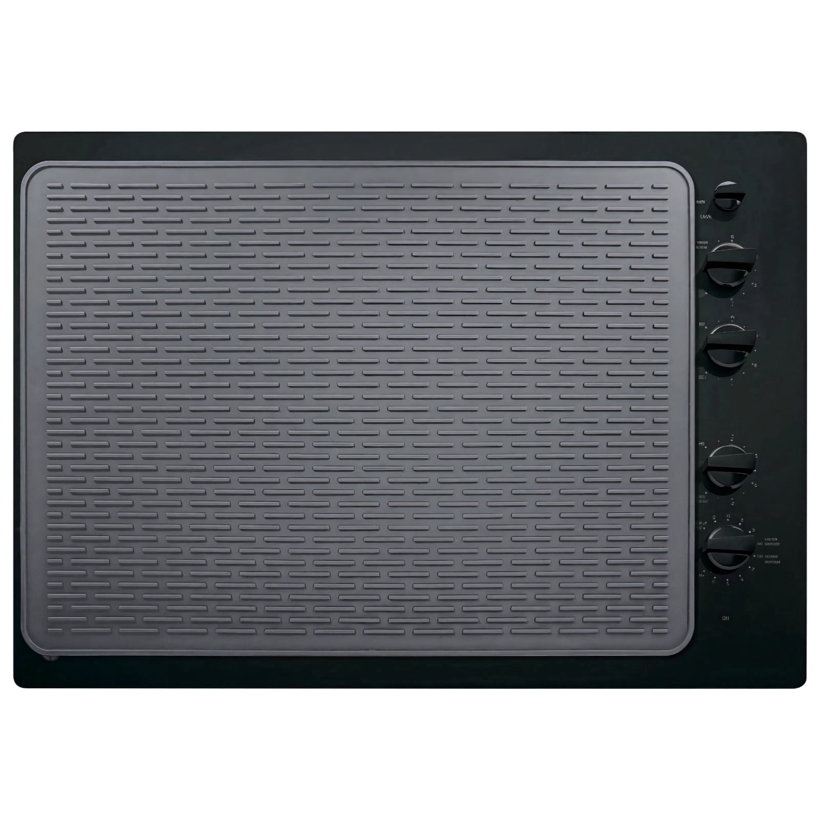 Silicone Stove Top Protector Mat for Electric Range, Non Slip Heat Resistant Cooktop Cover with Grooved Surface, Kitchen Counter Gap Guard for Glass Ceramic