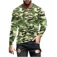 thumbnail image 3 of DDAPJ pyju Men's 2025 Fashion T Shirts Camo Printed Casual Workout Shirts Lightweight Crewneck Long Sleeve Military Hunting Tees Yellow Green L, 3 of 5