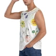 thumbnail image 3 of Balery Wildflowers Camisetas sin mangas para hombre, absorbe la humedad y protege contra el mal olor.-X-Large, 3 of 7