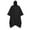 Black, variant on Cloak Raincoat with PU Coating - Functional Three-in-One Block Cloak Rainwear for Layering and Pink,XXL