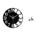thumbnail image 1 of Reloj De Pared Acrílico Silencioso, Fácil De Leer, Sencillo Y Redondo, Decorativo, Ideal Para Hoteles, Oficinas, Hogares Y Baños. Incluye Figuras De Renos Sentados Y Ciervos De Pie. También, 1 of 8