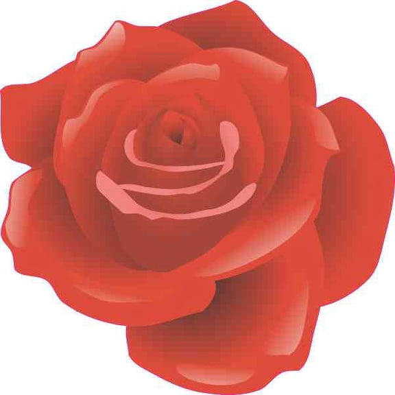 4in x 4in Rose Sticker Vinyl Tumbler Decal Floral Vehicle Bumper Decals