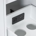 thumbnail image 4 of 36" Modern Bathroom Vanity Cabinet with USB Charging, Wood Storage Cabinet with 2 Doors, 3 Drawers and Single Sink, 4 of 7