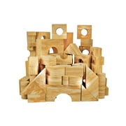 70pc Non-Toxic Non-Recycled Quality Wooden Finished Foam Building Blocks for Children