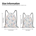 thumbnail image 4 of Kdxio Tulips Flowers Print Drawstring Backpack Bag,Waterproof Draw String Back Sack, Gym Drawstring Bags Swim Bag For Unisex, 4 of 9