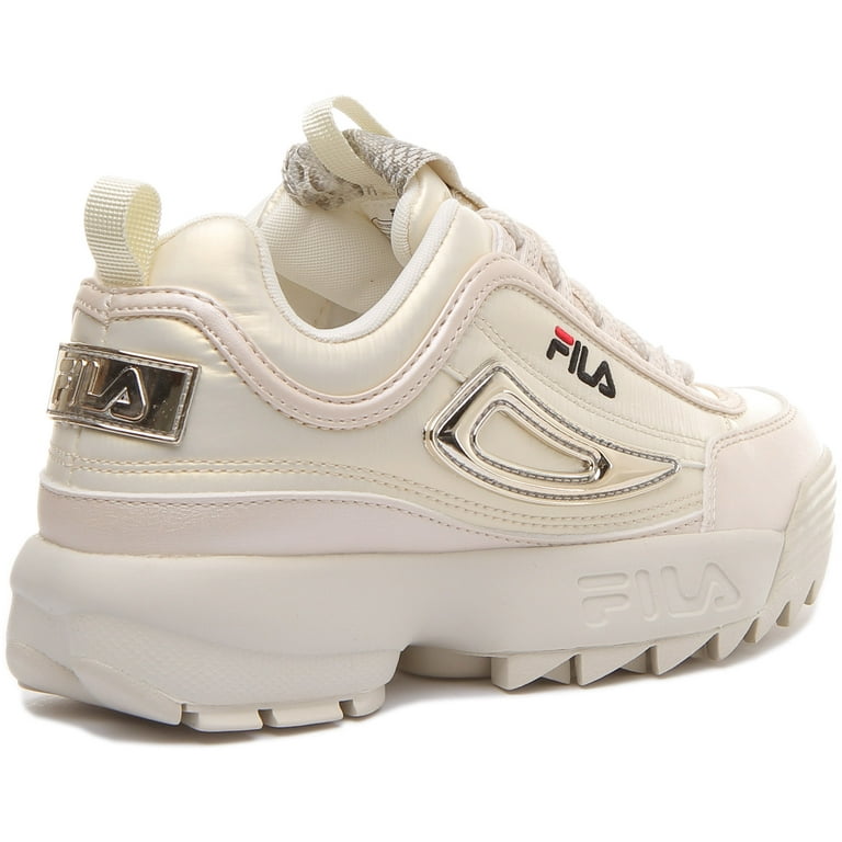 Archeologisch laat staan Mathis Fila Disruptor N Low Women's Lace Up Chunky Sole Synthetic Trainers In  Cream Size 5.5 - Walmart.com