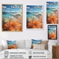 thumbnail image 4 of Designart "Sunlit Coastline Beach Photo VI" Nautical & Beach Floater Framed Canvas Print, 4 of 7