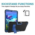 thumbnail image 6 of FIEWESEY for LG G Pad 5 10.1" Tablet Case,Heavy-Duty Drop-Proof and Shock-Resistant Hybrid case(Built-in Stand), for LG G Pad 5 FHD Tablet 2019+Tempered Glass Screen Protector(Black/Blue,2 Pack), 6 of 6