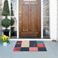 thumbnail image 5 of Yayeee Doormat for Indoor Entrance 32" x 20" Non Slippery Floor Rug, Red Teal Plaid, 5 of 8