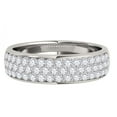 thumbnail image 2 of Mauli Jewels Rings for Women 0.65 Carat Diamond Engagement Wedding Band prong 14K White Gold, 2 of 6