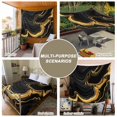 thumbnail image 6 of Marble Black Tapestry for Bedroom Wall Hanging Tapestry, Vintage Gold Art Abstract Farmhouse Ceiling Backdrop Tapestries Poster Blanket Wall Decor for Teens Room Living Room Dorm 51" x 59", 6 of 8