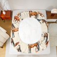 thumbnail image 5 of jejeloiu Rustic Animals Horse Twin Sheet Sets,Western Cowboy Bedding For Men Women 3-Piece, 5 of 7