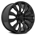 thumbnail image 4 of 22x9" Size Fits FR 203 For GMC for Denali 12 Spoke Gloss Black Wheel - 6x5.5" Bolt-Pattern - 28mm Offset - 78.1mm Hub-Size, 4 of 4