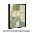 thumbnail image 2 of Sage Green Boho Elegant Abstract Canvas Wall Art by Art Remedy, Black Floater Frame, 16"x24", 2 of 8