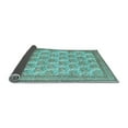 thumbnail image 2 of Ahgly Company Indoor Round Persian Light Blue Traditional Area Rugs, 5' Round, 2 of 4