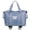 Blue, variant on Expandable Duffle Bag Rolling Weekender Tote with Wet Pocket Overnight Duffel with Removable Casters for Travel Fitness Business Trips