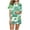 Mint Green, variant on Tnhcen Funny Graphic Pajamas for Women Set Button Down Short Sleeve Top and Shorts Pjs Sets Sleepwear S-2XL